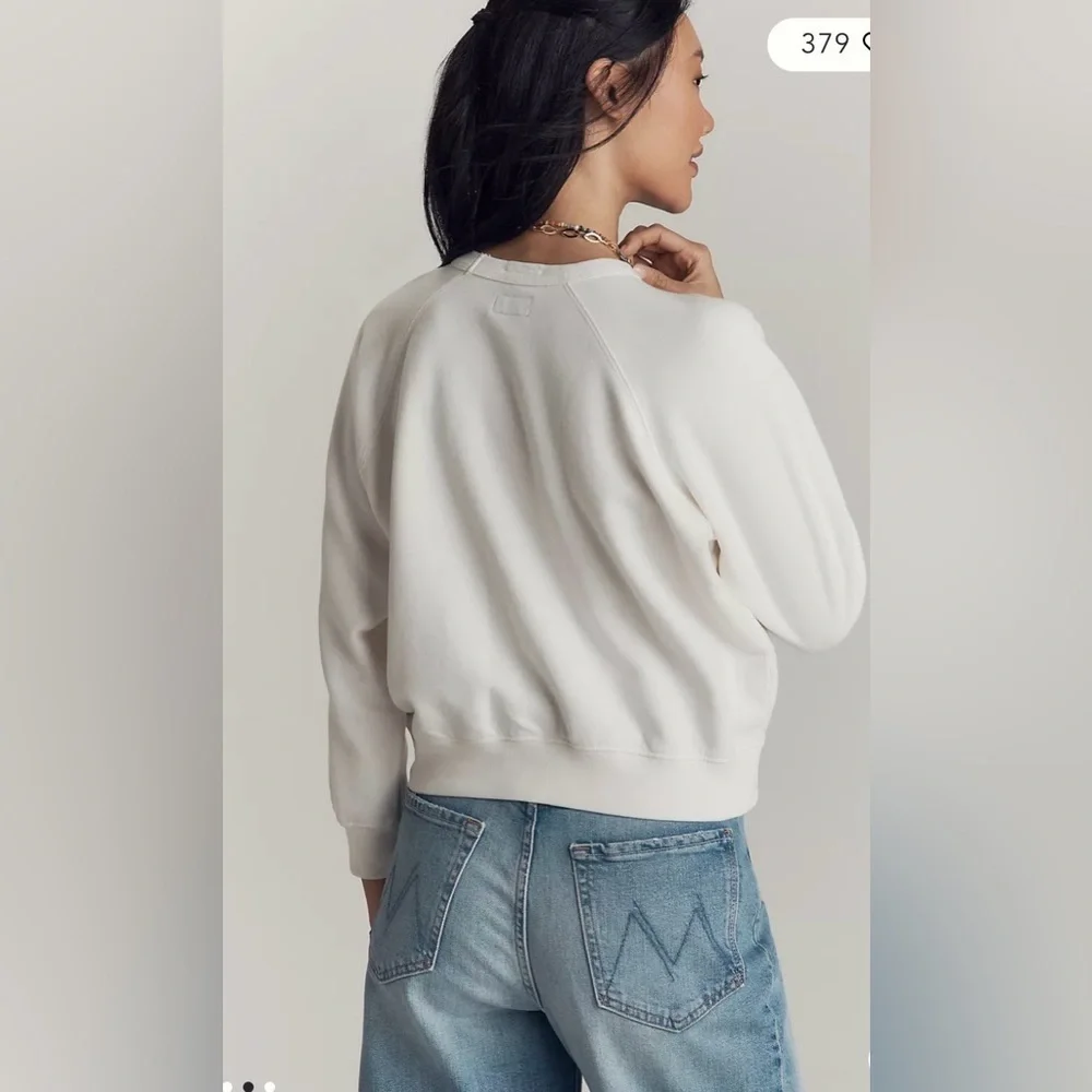 MOTHER White Cotton Sweatshirt | The Concert crew L